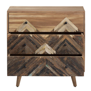 Crestview Collection Rustic Mountain-inspired Cabinet: Stylish Mango & Acacia Wood Furniture With Functional Drawers Brown Solid Wood Cvfnr4559
