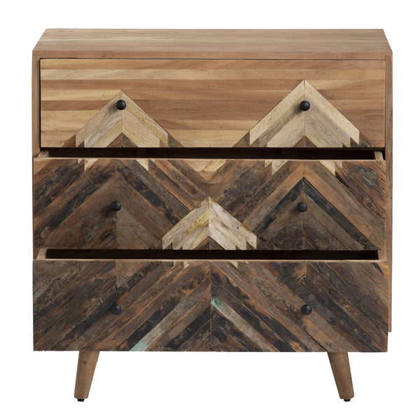 Crestview Collection Rustic Mountain-inspired Cabinet: Stylish Mango & Acacia Wood Furniture With Functional Drawers Brown Solid Wood Cvfnr4559
