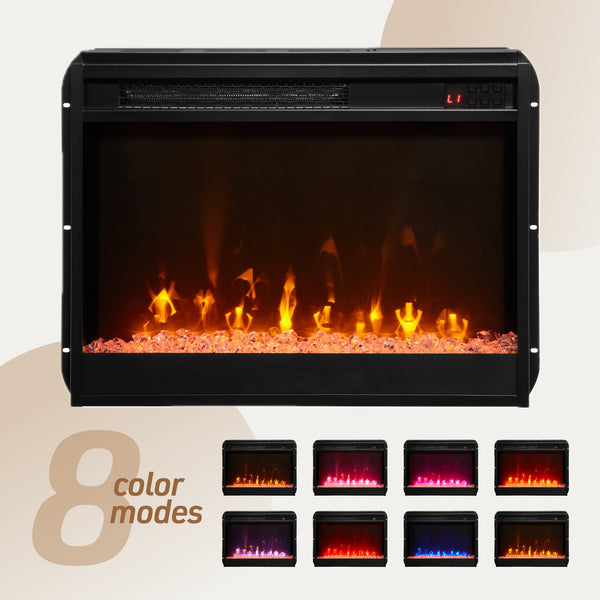 English Elm Terra 74" Gray Walnut Fireplace TV Stand Console with Heater, Flames, Cabinets & Shelves B061P352457