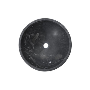 English Elm Luxury Solid Natural Marble Vessel Sink Round Matte Stone Basin Above Counter Vanity W1696P408023