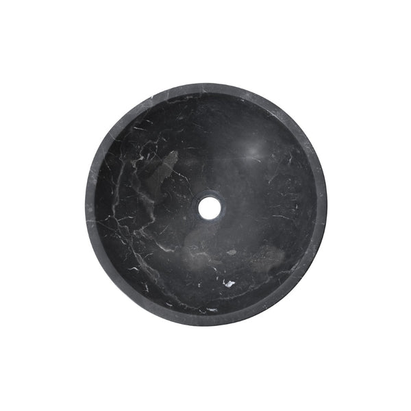 English Elm Luxury Solid Natural Marble Vessel Sink Round Matte Stone Basin Above Counter Vanity W1696P408023