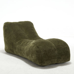English Elm Creative Bean Bag Sofa Chair with Plush Superfiber Cover and Soft Foam Filling for Luxe Comfort Olive Green W1996P266262