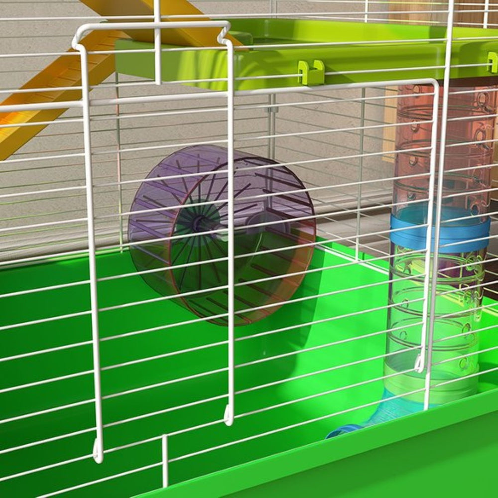 English Elm Pawhut 5-tier Small Pet Habitat with Tubes Tunnels Exercise Wheel and Carry Handles W2225P229563