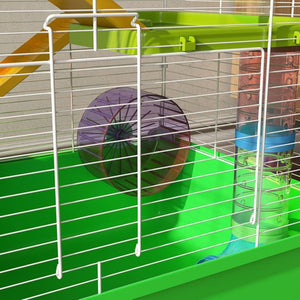 English Elm Pawhut 5-tier Small Pet Habitat with Tubes Tunnels Exercise Wheel and Carry Handles W2225P229563