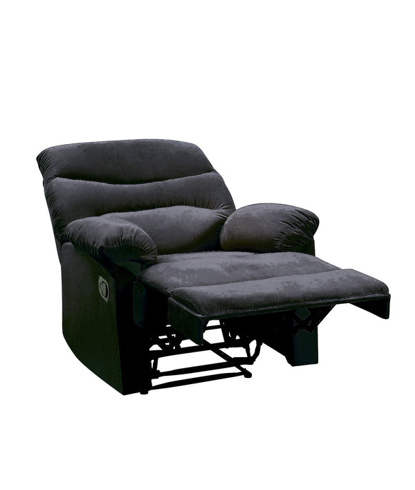English Elm Black Recliner Memory Foam Seat with Pillow Top Arms, External Latch Recliner, Tight Back Comfort B062P215434
