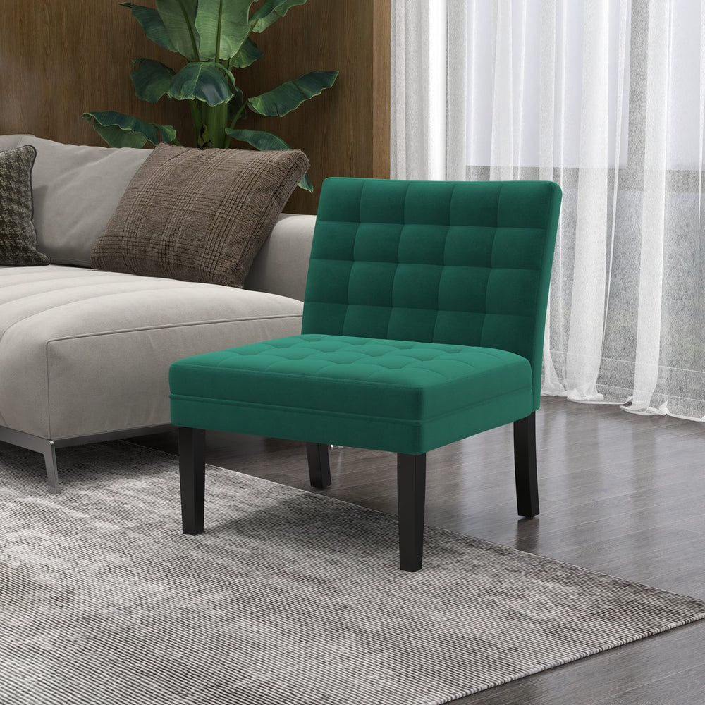English Elm Heng velvet casual sofa with chic pull-point design, solid wood legs, roomy seating for comfort and style Green W212P224958