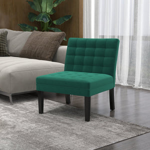 English Elm Heng velvet casual sofa with chic pull-point design, solid wood legs, roomy seating for comfort and style Green W212P224958