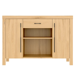 English Elm 55-75 Heavy Duty Aquarium Stand with Power Outlets, 880lb Capacity, 2 Cabinets + Drawer, Natural Finish N704P350198N