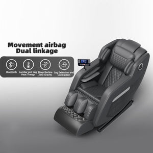 English Elm Massage Chair Zero Gravity Full-Body Recliner with 20 Airbags, Hip Heat, Foot & Air Massage System W3327S00004