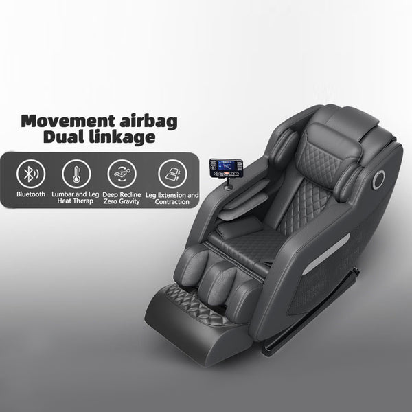 English Elm Massage Chair Zero Gravity Full-Body Recliner with 20 Airbags, Hip Heat, Foot & Air Massage System W3327S00004