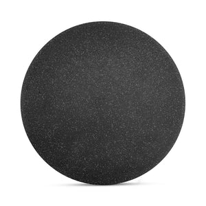 English Elm Mono Round Terrazzo Dining Table Concrete Base Seats 4 Architectural Modern B2769S00011