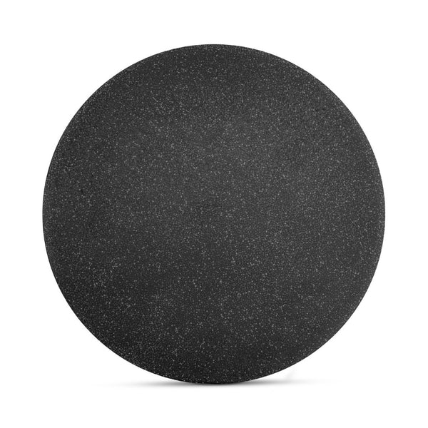 English Elm Mono Round Terrazzo Dining Table Concrete Base Seats 4 Architectural Modern B2769S00011