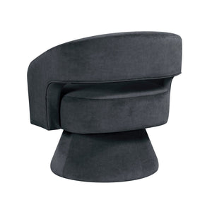 English Elm Modern Velvet Swivel Accent Chair with Pocket Coil Support for Living Room B011P452465