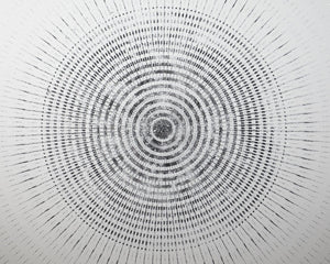 Sunpan GALAXY 48" x 48" Luxe Art Piece - Handcrafted Silver Leaf & Glossy White Frame for Modern Elegance A0258