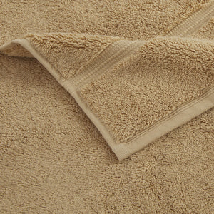 JLA Home Croscill - Ultra Turkish Towel - 800 GSM Plush Long-Staple Cotton, Spa-Quality Absorbent, Quick-Dry Luxury Feel Wheat CC73-0011