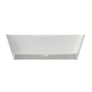 English Elm 67 Inch Stone Resin Freestanding Soaking Tub Spa Inspired Deep Basin Matte Finish W2704P369953