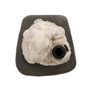 English Elm Christopher Knight Home® - RABBIT Concrete Umbrella Base Matte White - 50lb Resin-Finish Decorative Stand with 3 Adapters, 16" H 67764.00WHI