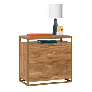 English Elm Lateral File - Elegant Brown Finish, Spacious Storage With Smooth-Access Drawers For Home Office B356P402782