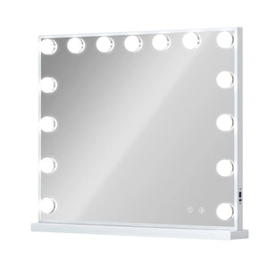 English Elm Vanity Mirror With Lights & Bluetooth Speaker - 15 Led Bulbs, Usb Port, 3 Color Modes, Stylish & Functional W3660P373019-GIGA