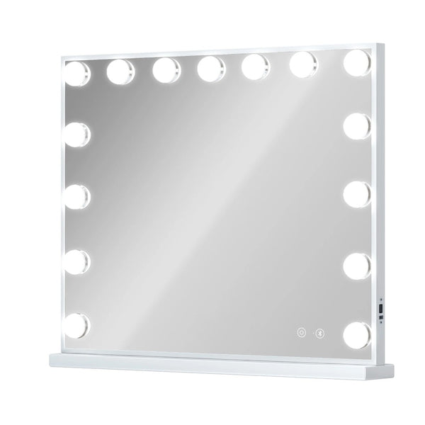 English Elm Vanity Mirror With Lights & Bluetooth Speaker - 15 Led Bulbs, Usb Port, 3 Color Modes, Stylish & Functional W3660P373019-GIGA