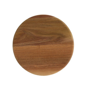 English Elm Outdoor Mgo Cylindrical Storage Table with Acacia Wood Lid for Patio Use N772P408191W