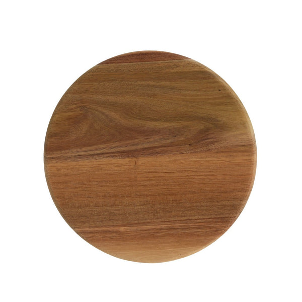 English Elm Outdoor Mgo Cylindrical Storage Table with Acacia Wood Lid for Patio Use N772P408191W