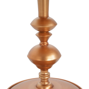 English Elm Christopher Knight Home® - Small Round Gold End Table with Antique Finish, Handcrafted Iron Art Deco Accent, 29.3" Tall N772P301511G