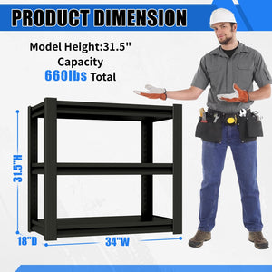 English Elm 20-30 Gallon Aquarium Stand Heavy Duty Steel Three Tier Rack for Home or Office Black W2735P457276