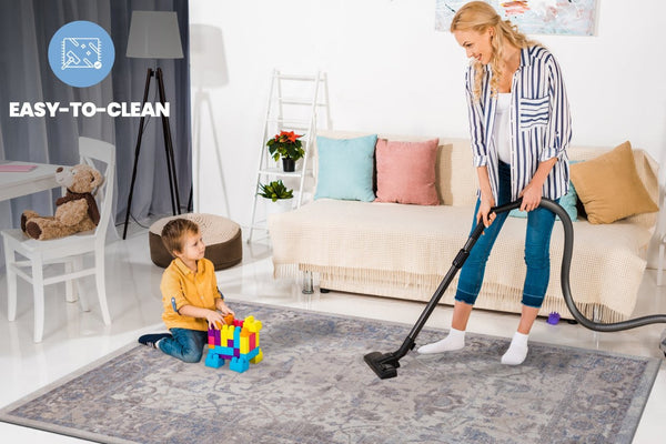 English Elm Payas Collection Traditional 6X9 Area Rug In Brown & Beige - Elegant, Durable, Kid & Pet Friendly B189P183538-GIGA