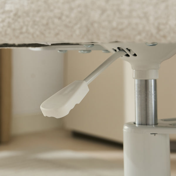 English Elm Meditation Chair Plus with Memory Foam Seat and Lumbar Support, Swivel Footstool for Active Sitting Ivory W1143P314942