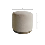 Chapel Hill Zoe  Oval Accent Ottoman CH101-0054 Beige