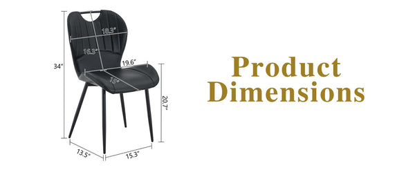 English Elm Set of 4 Olive Fabric Dining Chairs Ergonomic Cushion Black Steel Frame Modern Black W1151P454886