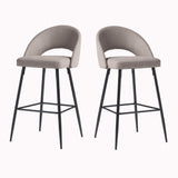 O Upholstered Bar Stool Mushroom OOOD4DMS Walker Edison