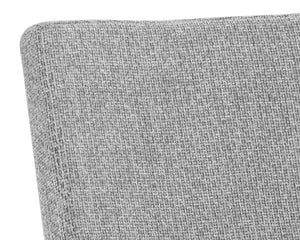 Sunpan Brinley Dining Chair - Modern Faux Leather Comfort with Stylish Powder Coated Stainless Steel Legs Gold / Nightfall Black & Chacha Grey