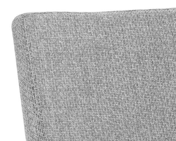 Sunpan Brinley Dining Chair - Modern Faux Leather Comfort with Stylish Powder Coated Stainless Steel Legs Gold / Nightfall Black & Chacha Grey