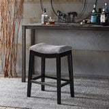 Madison Park Belfast Modern/Contemporary Saddle Counter Stool FPF20-0401 Grey