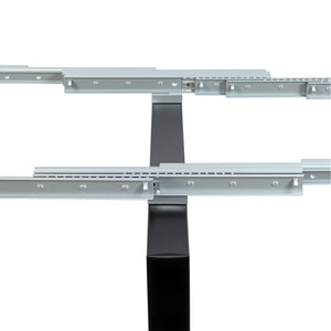 English Elm Modern Extendable Dining Table with Built-In Outlet, USB Ports & Storage, Space-Saving Console to 118" Walnut+black W331S00190