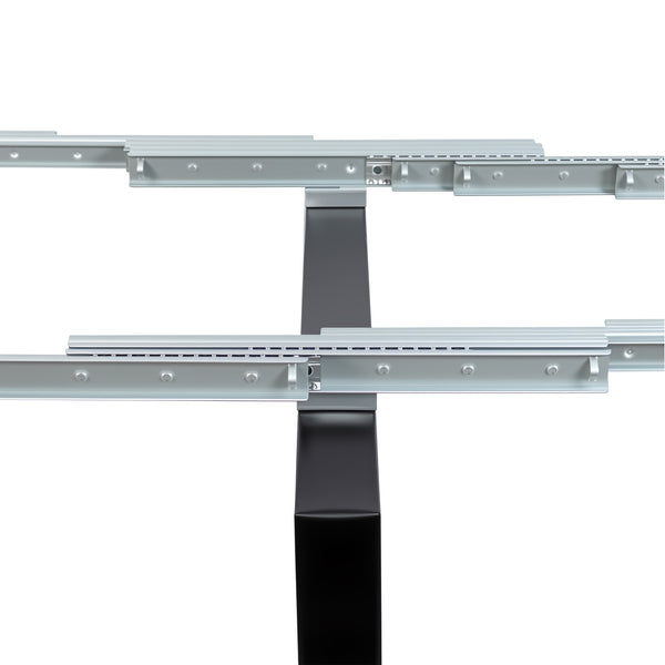 English Elm Modern Extendable Dining Table with Built-In Outlet, USB Ports & Storage, Space-Saving Console to 118" Walnut+black W331S00190