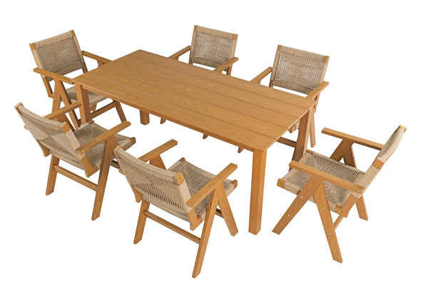 English Elm A lightweight wooden-texture side table with double-tier storage, portable, waterproof, ideal for patio and camping Teak W2085P364122