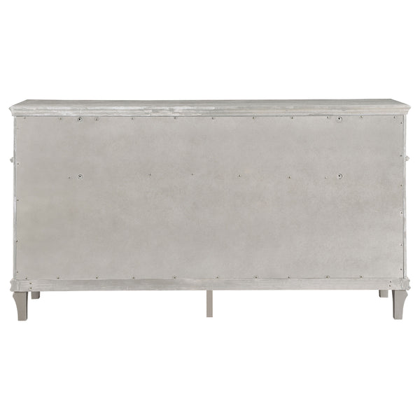 English Elm Katerina Silver Oak 9-Drawer Dresser With Jewelry Tray – Elegant, Modern Storage For Your Bedroom B062P358070