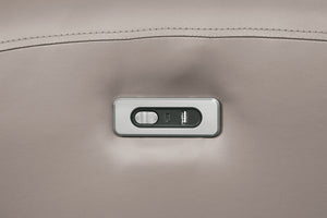 English Elm Contemporary Sandbach Manual Glider Recliner with Padded Track Arms, Smooth Motion, Soft Neutral Fabric Upholstery Light Brown 31 L x 36 W x 27 H B2741P387652