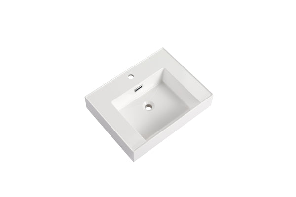 English Elm Resin Ameican White Oak Gel Basin Vanity Top 29.5x13.2x23.6 Inch Durable Non-Toxic Smooth Finish W1972P186770