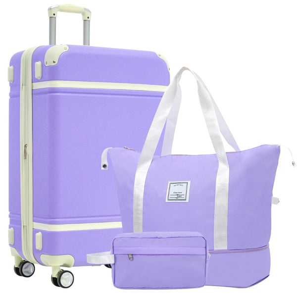 English Elm Hardshell Abs Luggage Set with Duffel Spinner Wheels Tsa Lock Expandable Travel N732P193485I