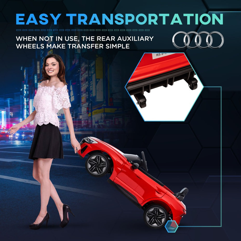 English Elm Aosom Licensed Audi Rs Electric Ride on Toy Car with Remote Control and Suspension W2225P200870