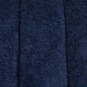 English Elm 69.7"Wide Modern Upholstered Armless Bed Bench with Channel Tufting, Chenille Sofa Daybed for Living Room Navy W3098P308773