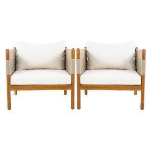English Elm Outdoor Acacia Club Chair Set with Hand-woven Rope and Teak Finish for Patio N768P361445T_2
