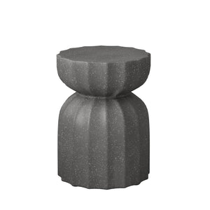 English Elm 13" Modern Outdoor Indoor Waterproof Cement Side & Coffee Table Set, Durable 265lb Capacity Patio Seating Grey W757P332043