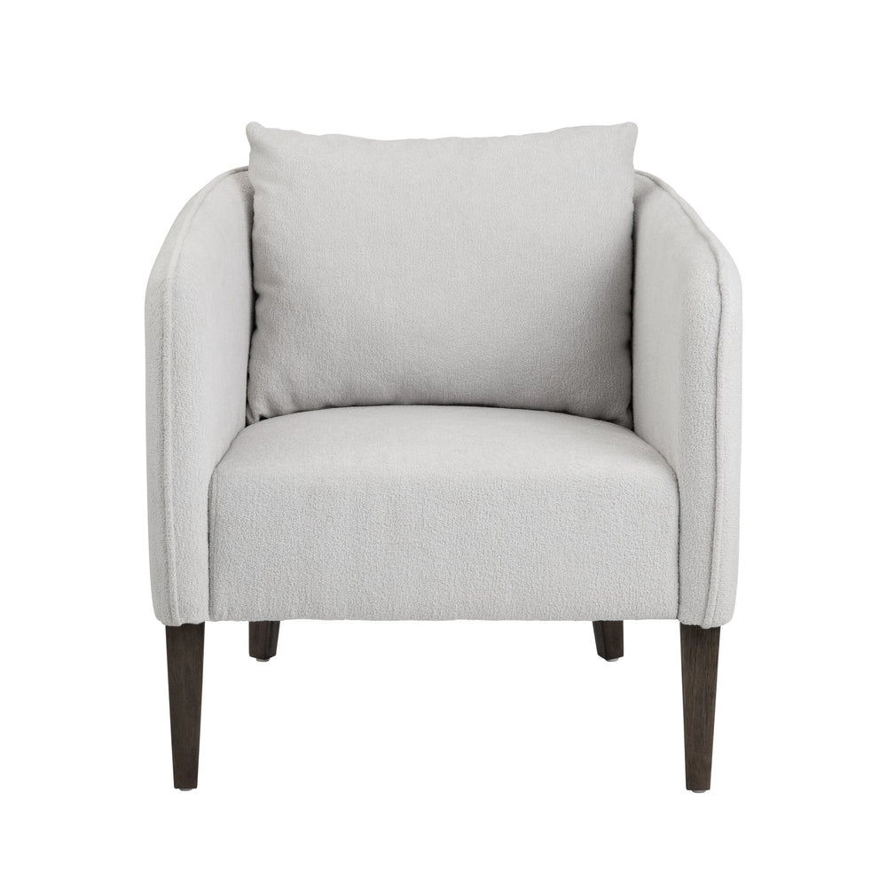 Crestview Collection Transitional Accent Chair - Elegant Grey Upholstery, Durable Rubberwood Frame, & Easy Assembly Gray Polyester Cvfzr6157