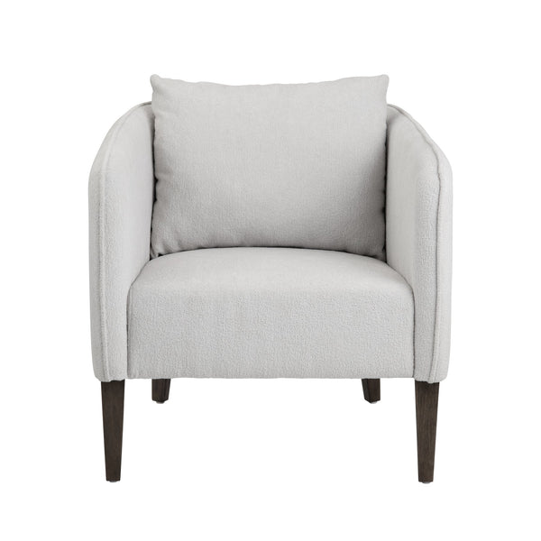 Crestview Collection Transitional Accent Chair - Elegant Grey Upholstery, Durable Rubberwood Frame, & Easy Assembly Gray Polyester Cvfzr6157