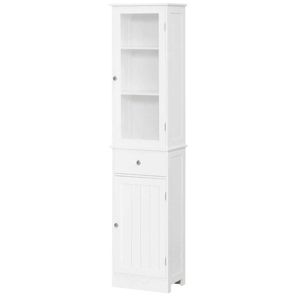 English Elm Living Room Barn Door Accent Cabinet Rustic Farmhouse Freestanding Narrow Storage Unit T3971P466329